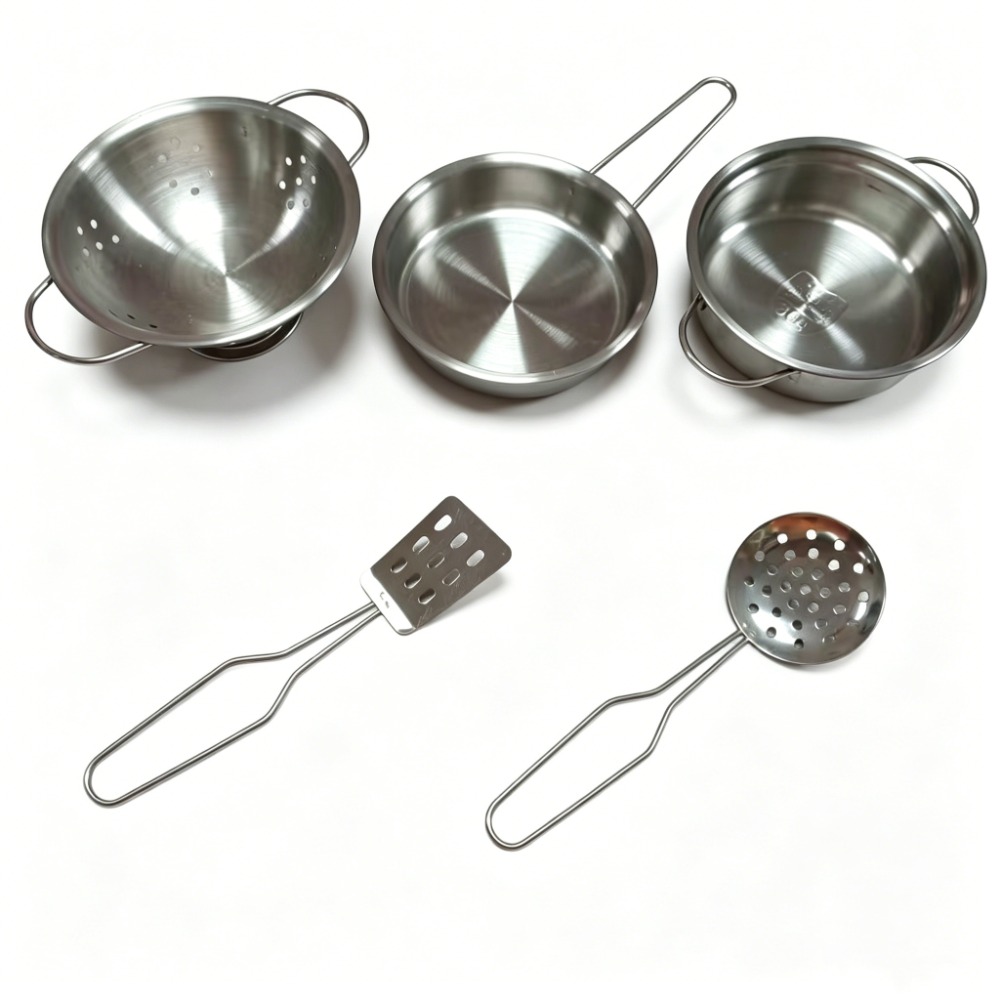 Kids Toys Kitchen Set - 5 قطع من أواني الطهي للأطفال