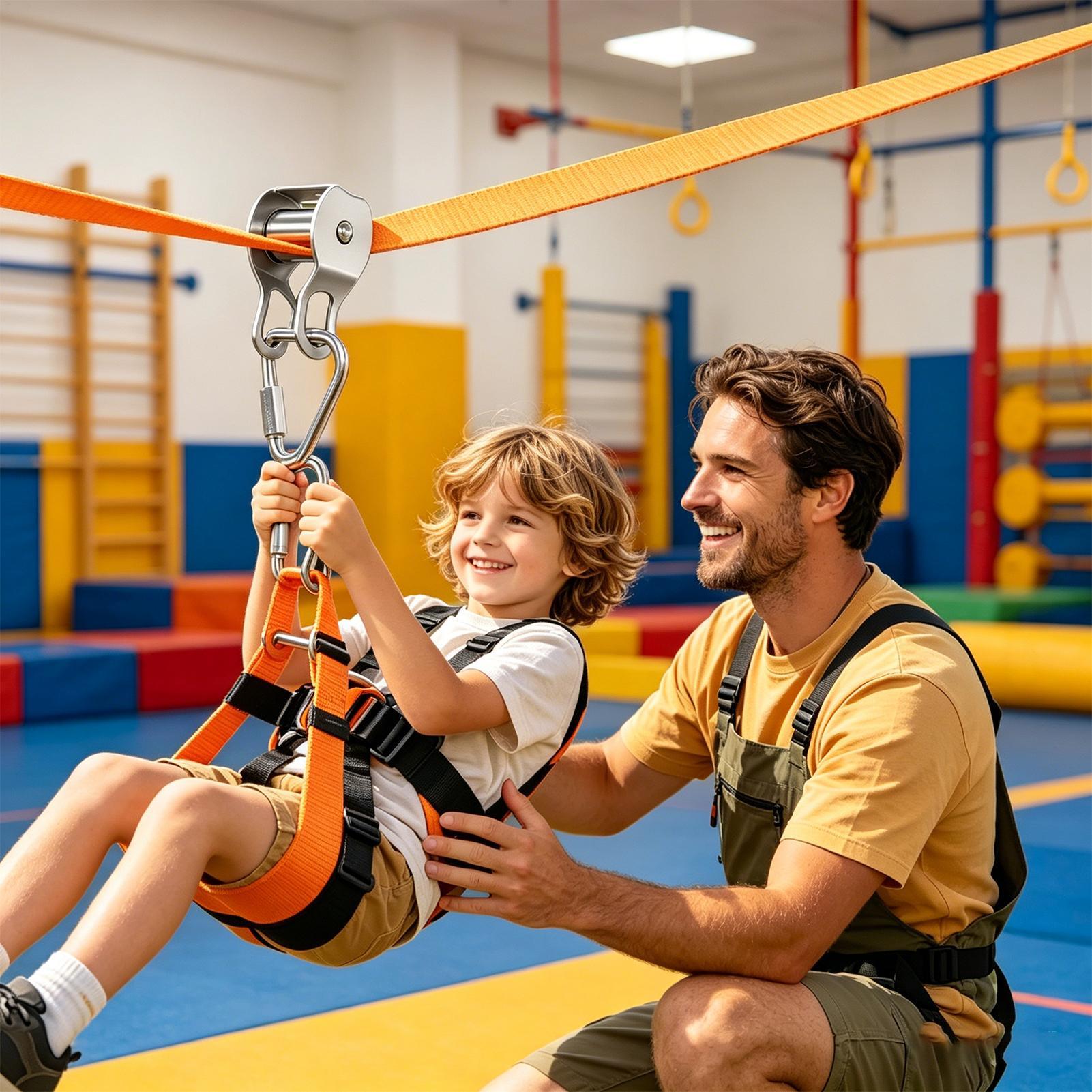 Kids Yard Toys - حبل الانزلاق للأطفال، ألعاب توازن ممتعة،