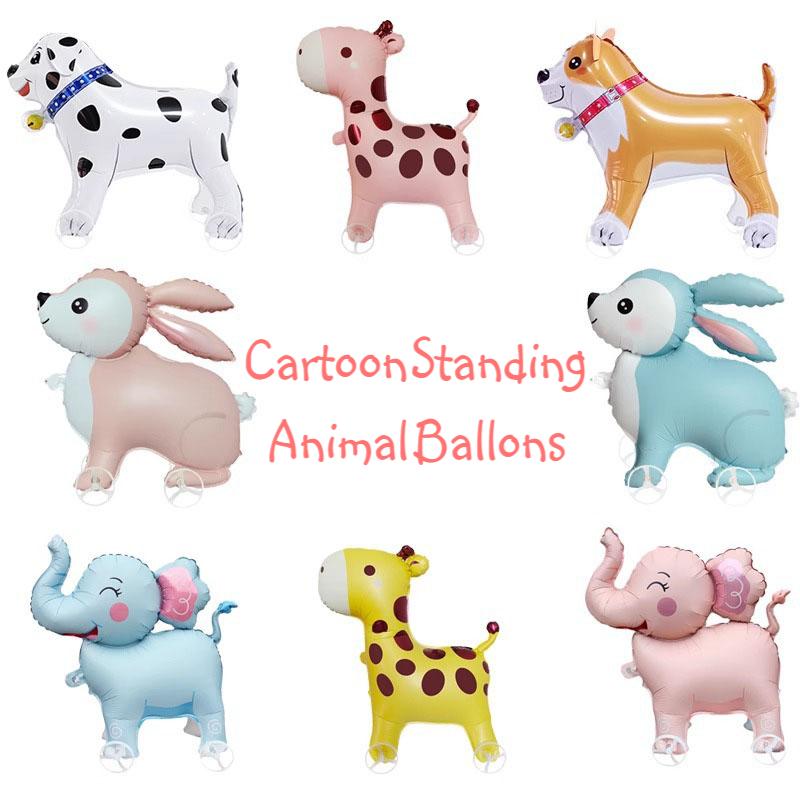 Kids Yard Toys - بالونات على شكل حيوانات كرتونية واقفة