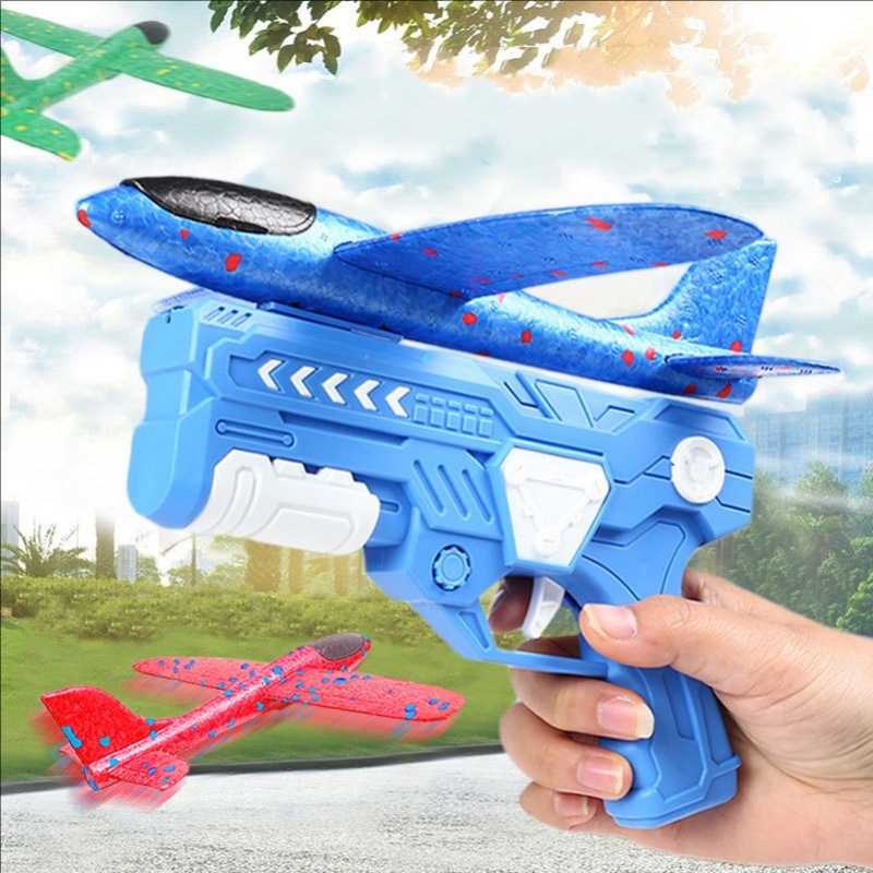 Catapult Launcher Toy - قاذفة طائرات رغوة متوهجة للأطفال ،