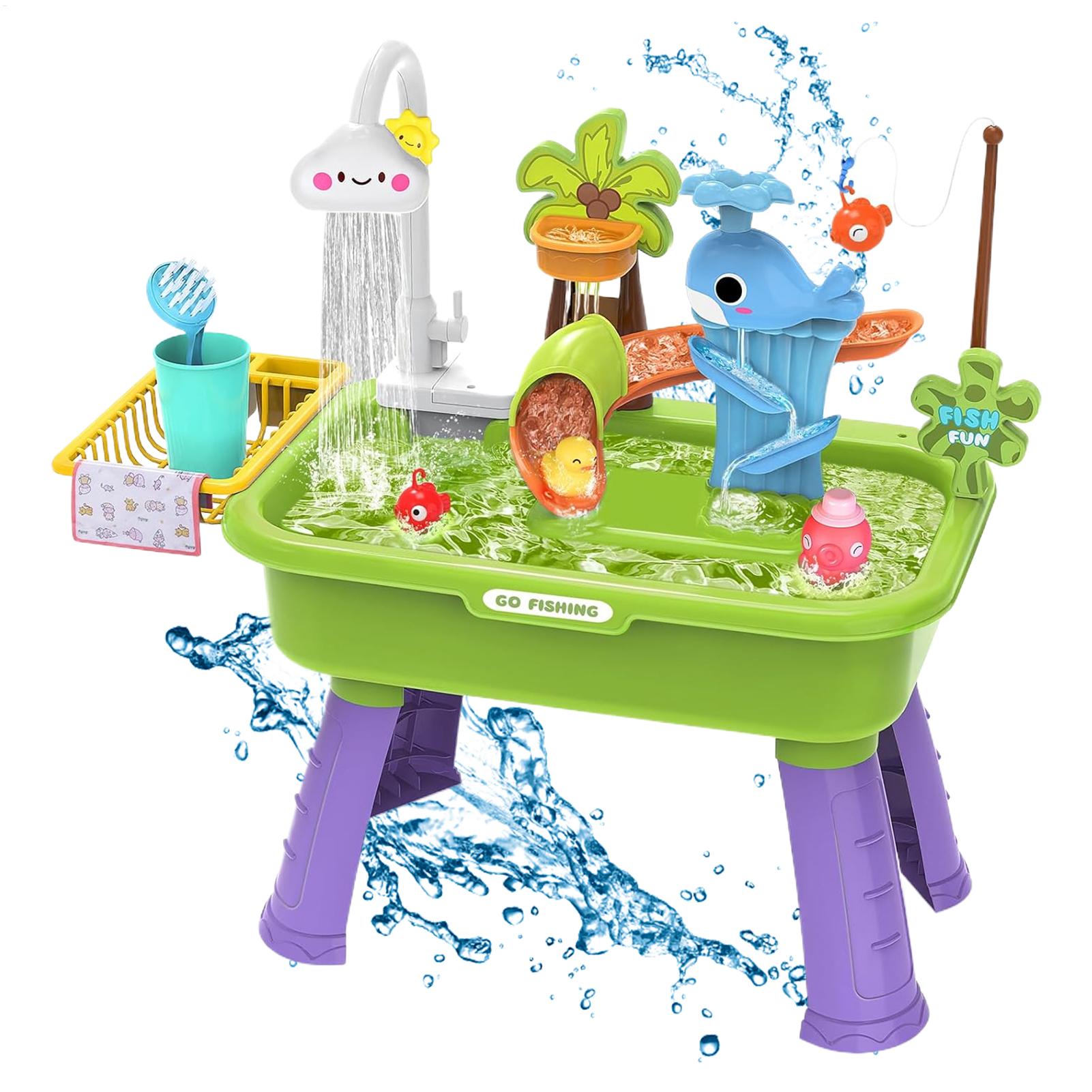 Kids Toys Kitchen Set - حوض لعب كهربائي للأطفال مع مياه