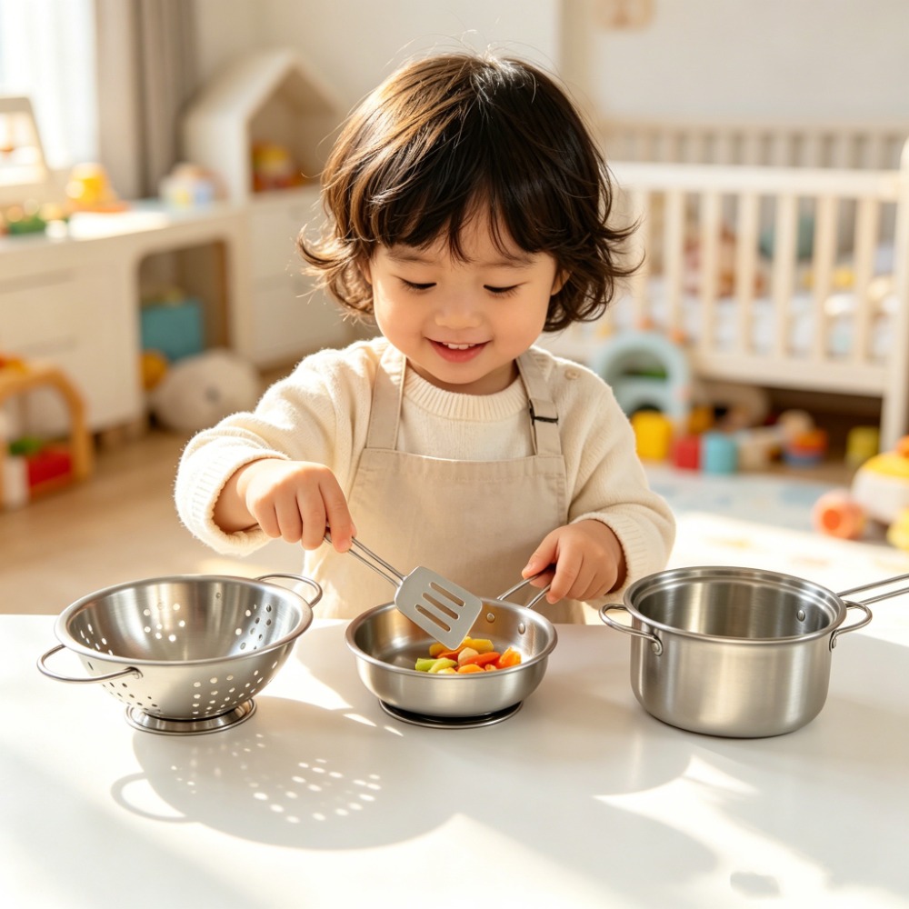 5 قطع من أواني الطهي للأطفال م - مراجعة Kids Toys Kitchen Set وسعره