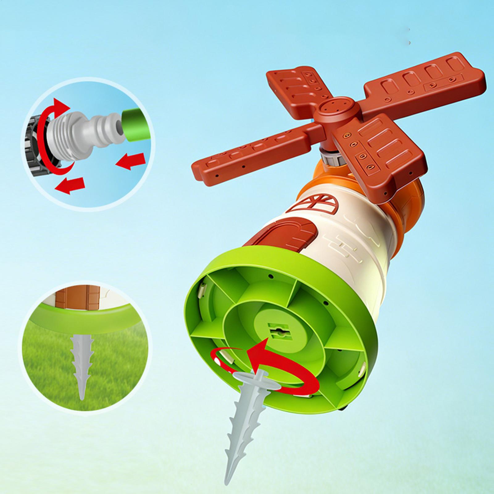 لعبة رشاش مياه دوارة للأطفال ع - مراجعة Kids Yard Toys وسعره