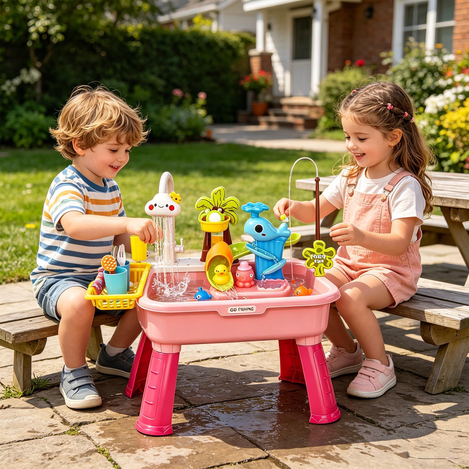 حوض لعب كهربائي للأطفال مع ميا - مراجعة Kids Toys Kitchen Set وسعره