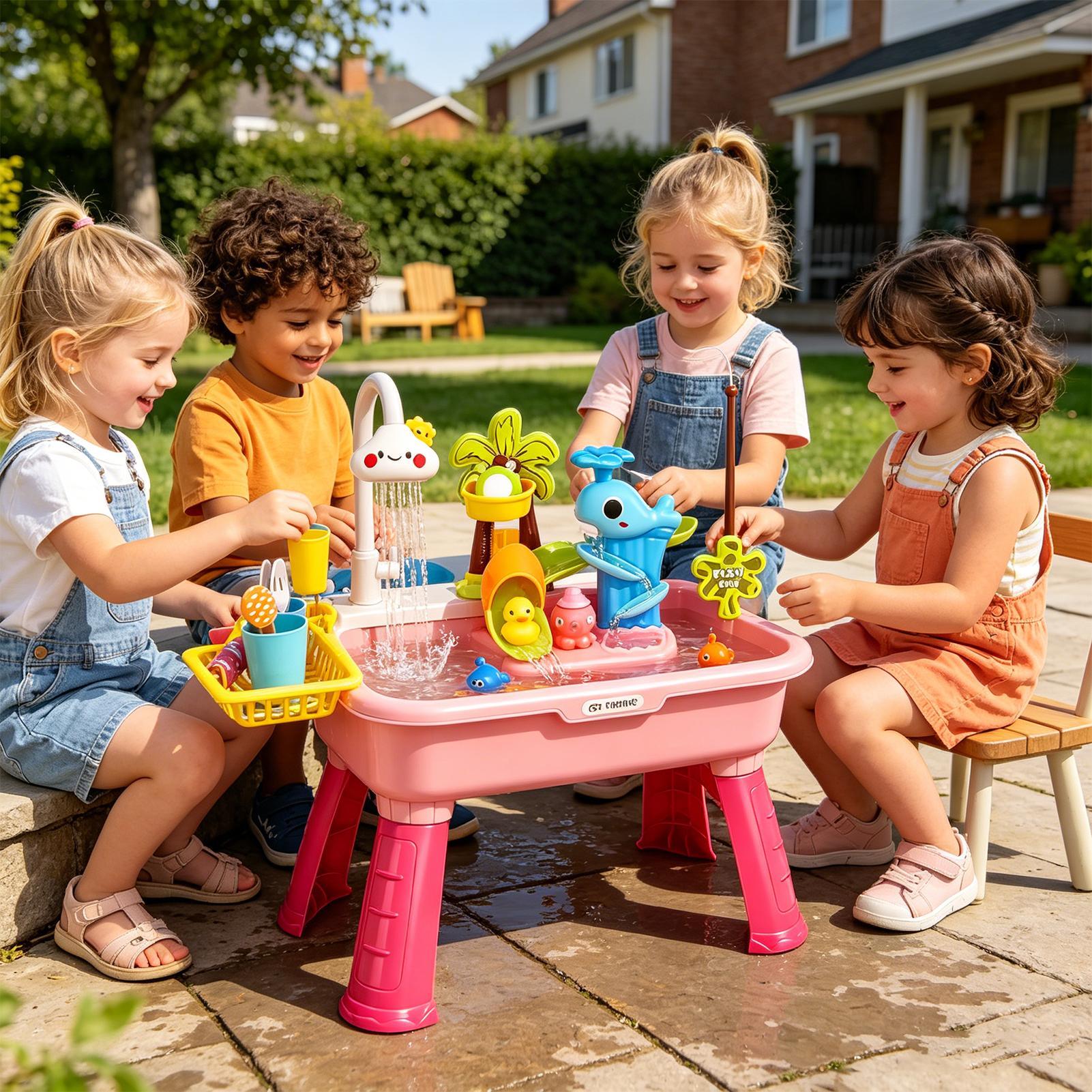 حوض لعب كهربائي للأطفال مع ميا - مراجعة Kids Toys Kitchen Set وسعره